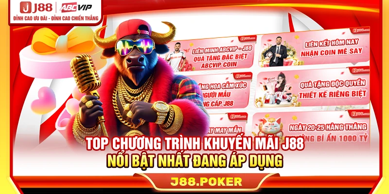 Top chương trình khuyến mãi J88 nổi bật nhất đang áp dụng